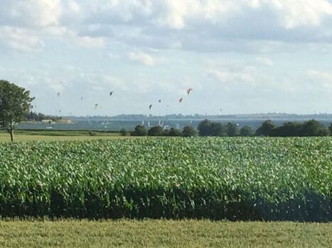 die Kitesurfer geniessen den Wind !