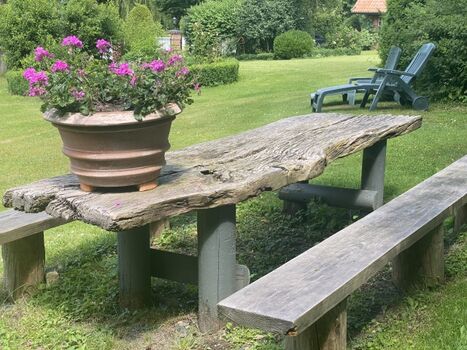 Der Frühstücksplatz oder im Pavillion