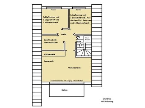 Grundriss der Wohnung