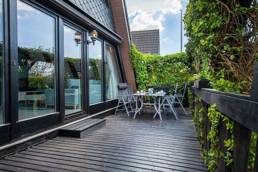 Eingezäunte Terrasse