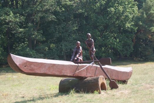 Eingangsymbol zur Kajak/Kanustation Mirow 