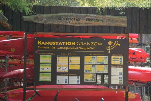 Kanustation "Granzow" direkt am Granzower See im Ferienpark