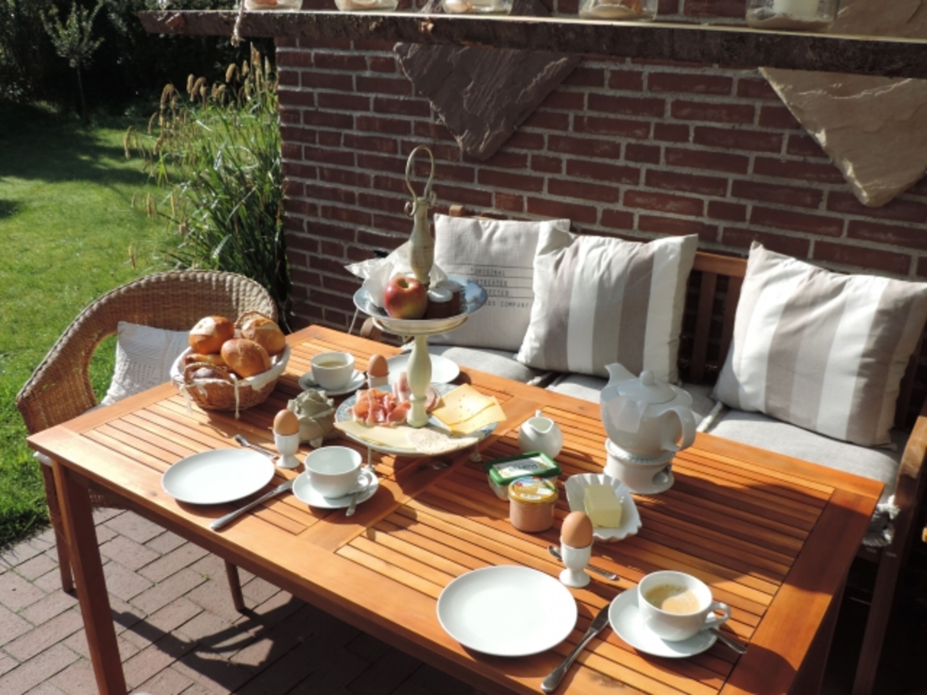 Terrasse im Sommer