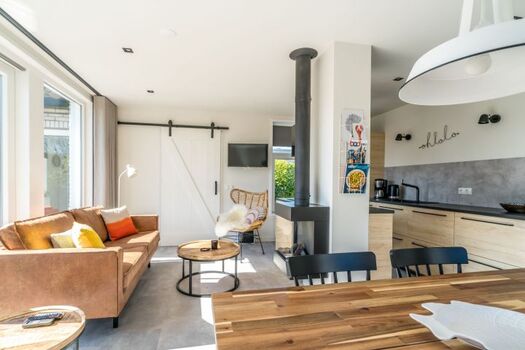 Das geschmackvoll eingerichtete Wohnzimmer