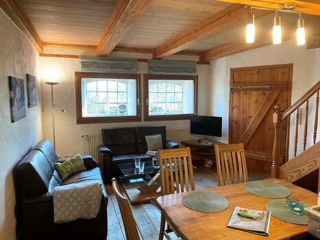 Wohn/Essbereich Austernfischer - haubarg am meer