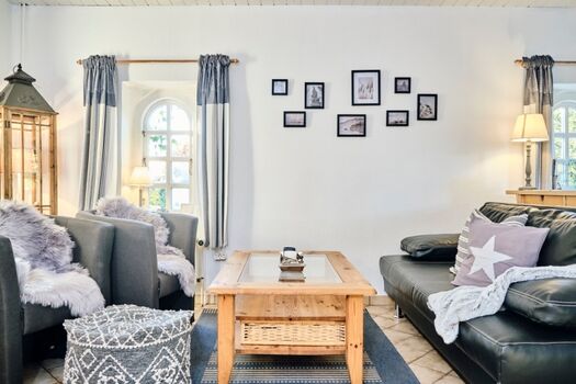 Wohnzimmer - Ferienhaus Gjarshüs