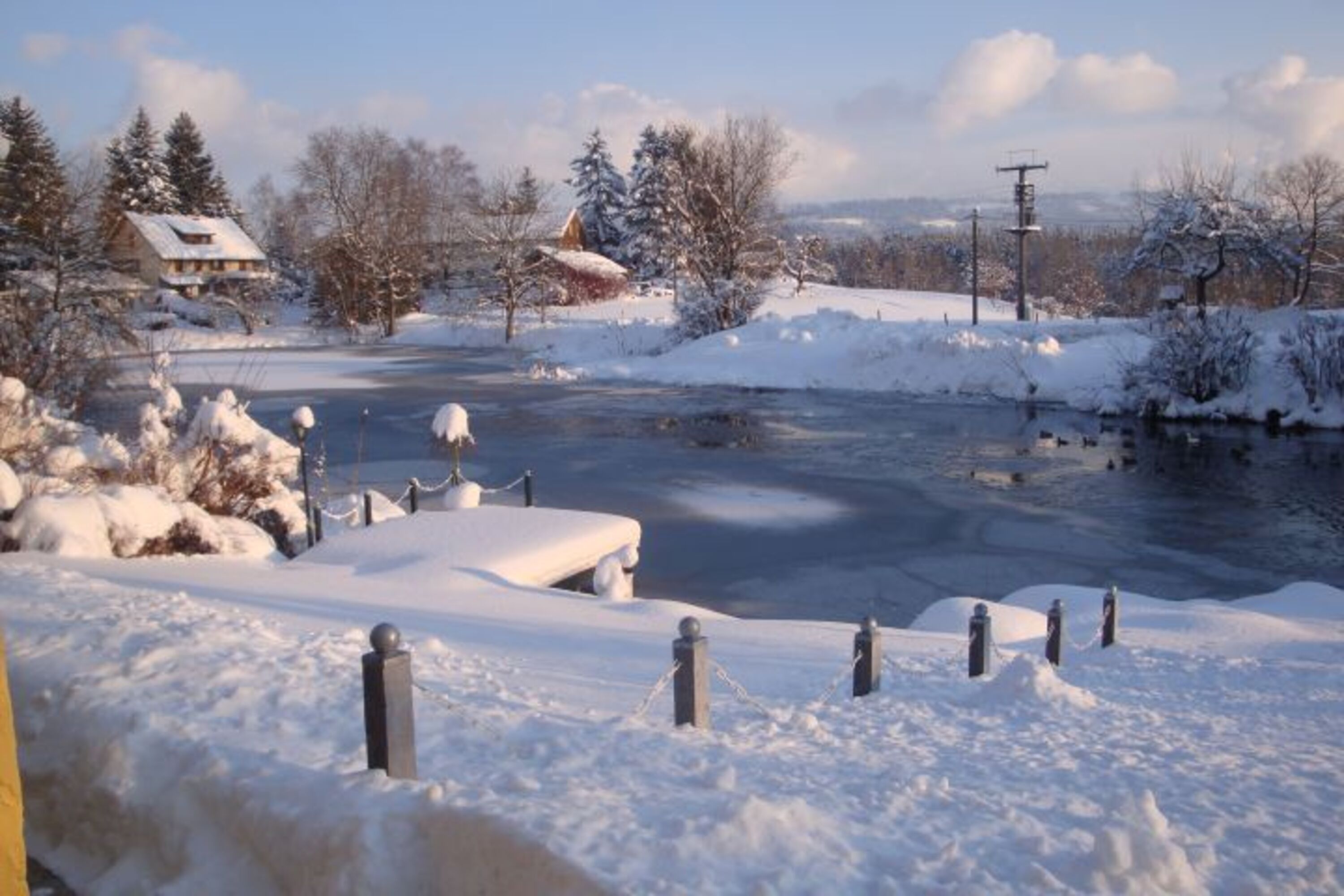 Auch im Winter macht Urlaub im Ferienhaus Spass