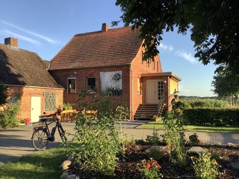 Das Ferienhaus Gedelitz im Abendlicht