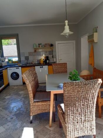 Essbereich in der Küche .