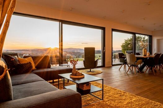 Sonnuntergang Wohnzimmer