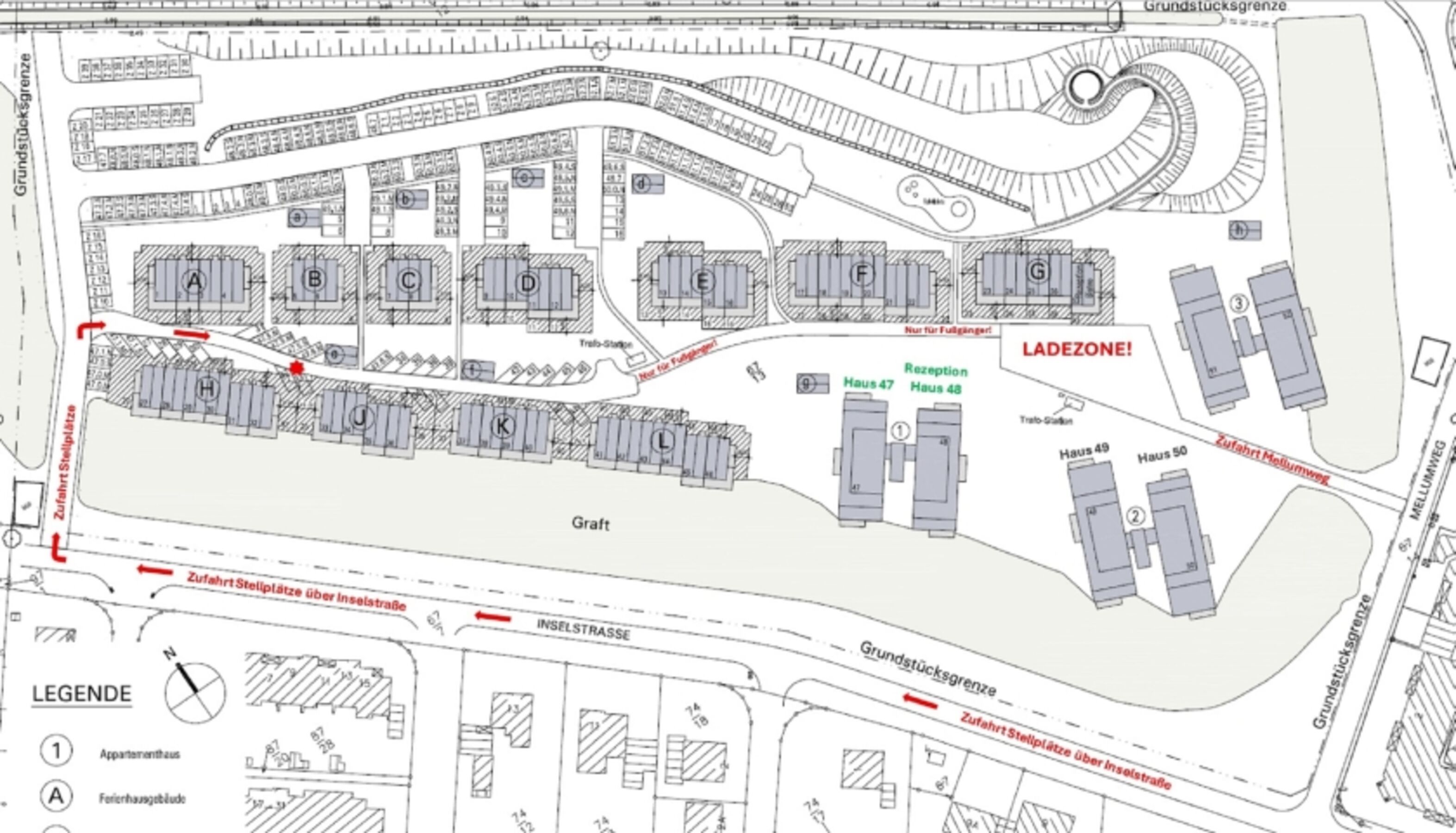 Parkplatz Lageplan