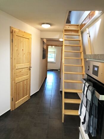 Treppe zum Schlafzimmer