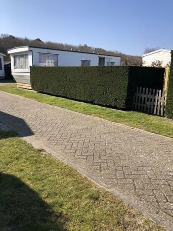 Gepflegtes Mobilheim Skemer auf Texel, Zaun, WLAN