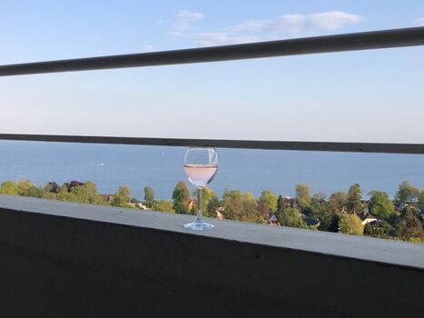 Meerblick von der Terrasse aus