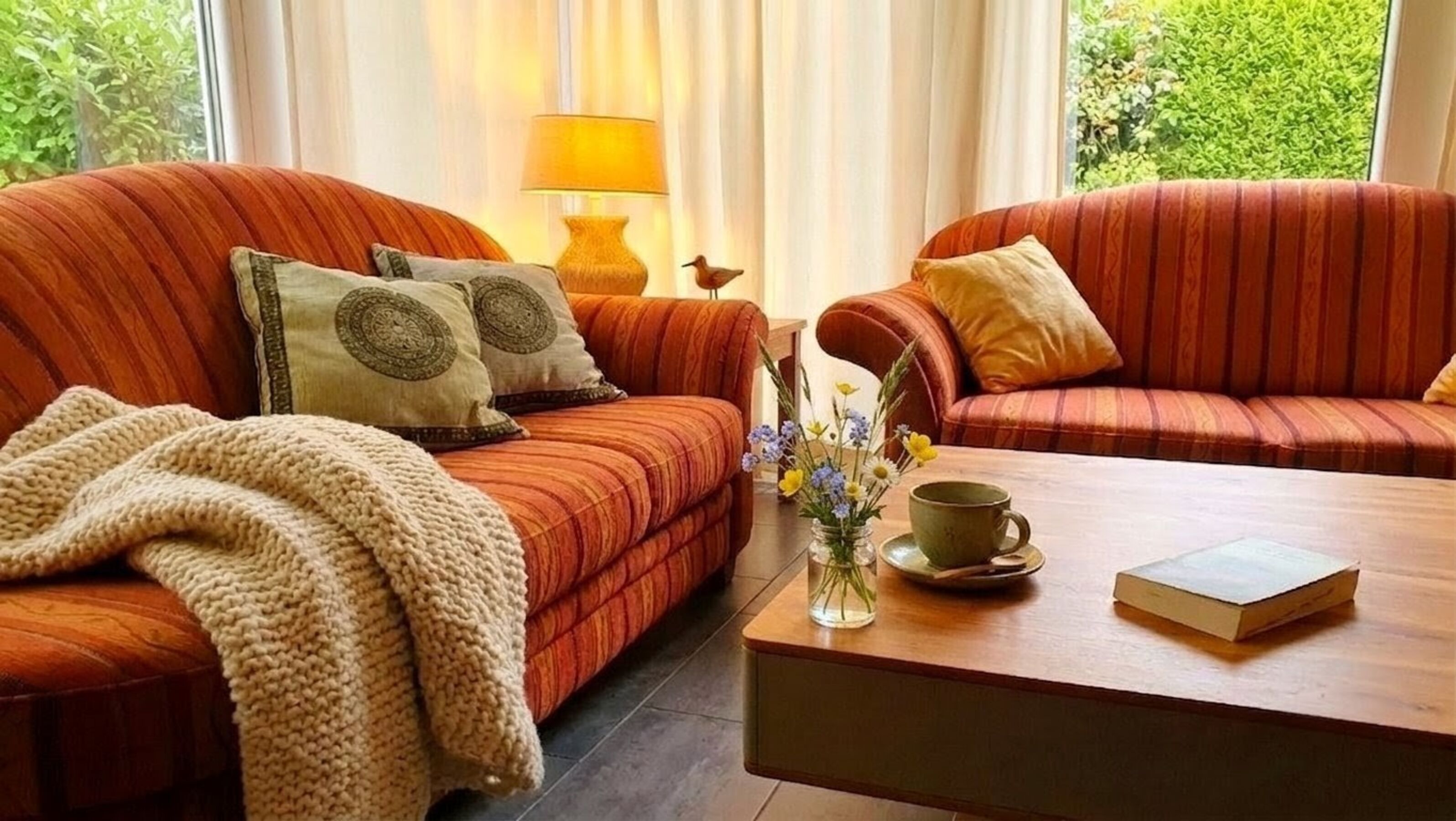 Gemütlichkeit auf dem Sofa