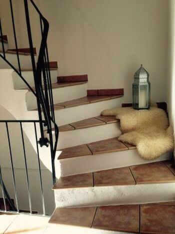 Treppe zu den Obergeschoßen