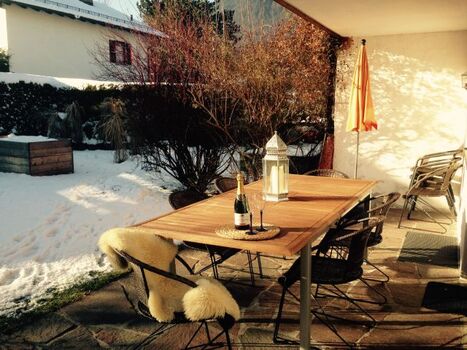 Terrasse im Winter