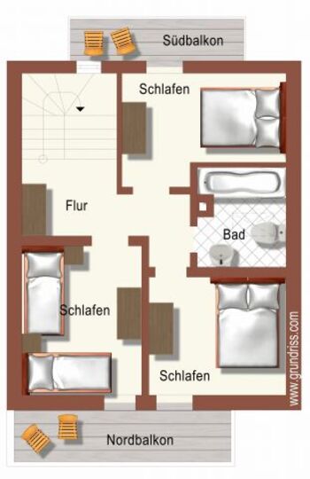 Grundrissplan 1. Obergeschoß