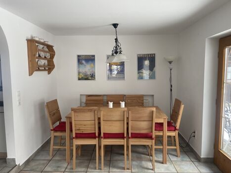 Essbereich im Wohnzimmer