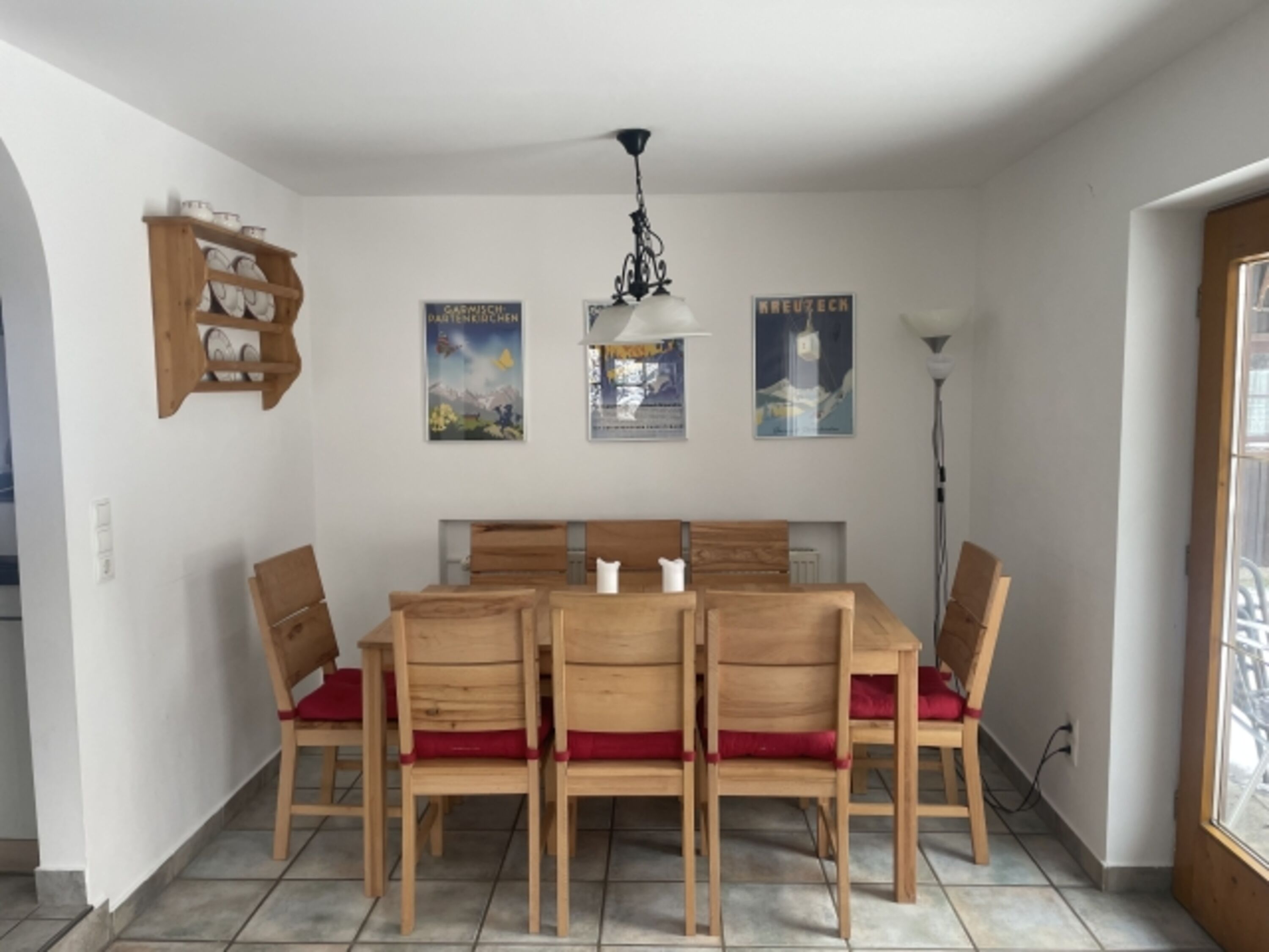 Essbereich im Wohnzimmer