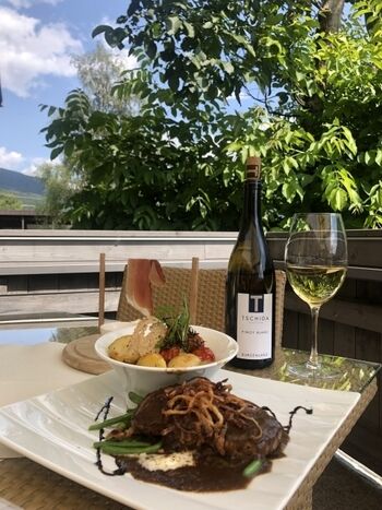 Gemütliche Sonennterrasse - Tschirgantblick