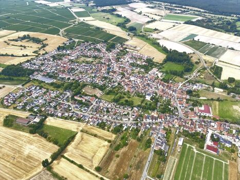 Geinsheim von oben