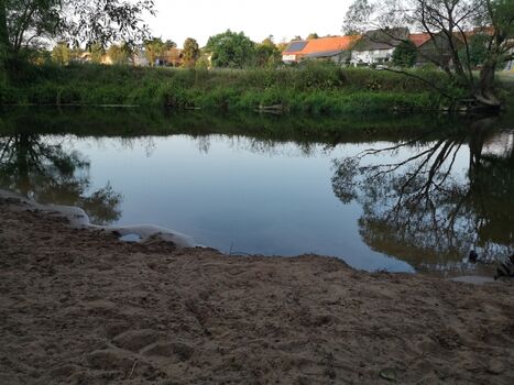 Badestelle an der Fulda