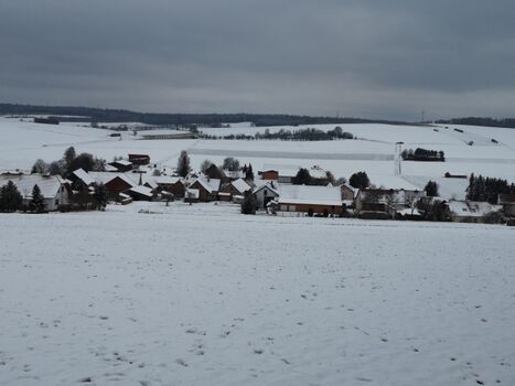 Blick auf Hechelmannskirchen - Winter