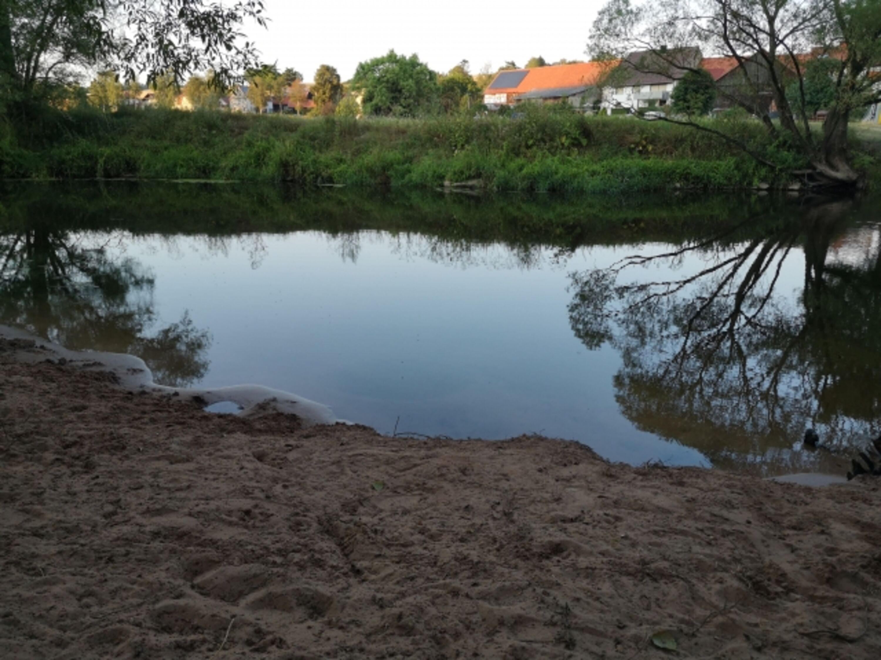 Badestelle an der Fulda