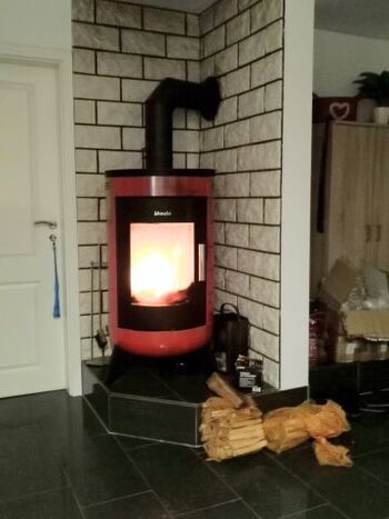 Der Kaminofen, wunderbar in der kalten Jahreszeit!