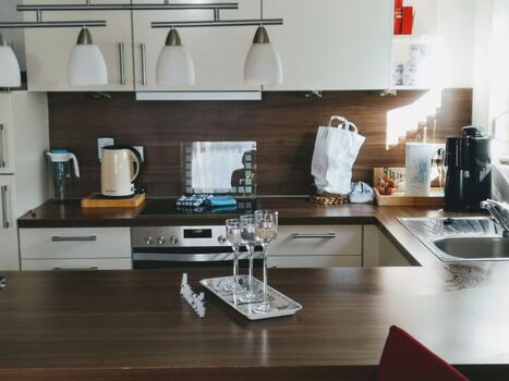 Die Ansicht vom Esstisch!