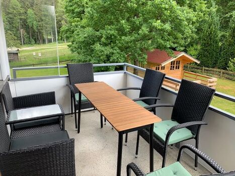 Balkon am Wohnzimmer