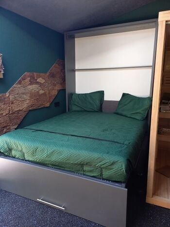 Schrankbett 160x200 für Shiatsu Massagematratze