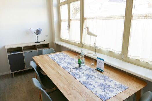 Essbereich in der Veranda