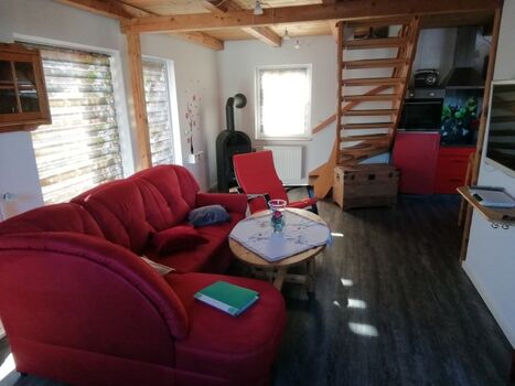 Blick von der Hundeecke Richtung Küche