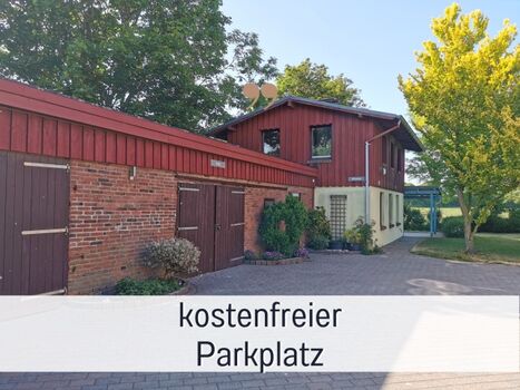 Parkplatz vor dem Haus