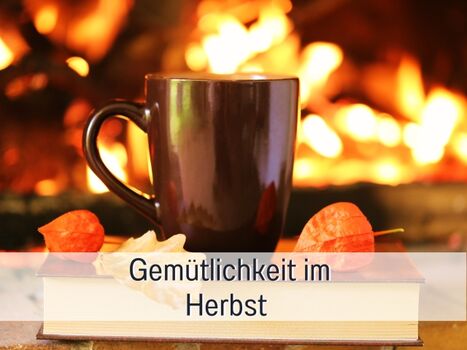 Gemütlich im Herbst und Winter  vor dem Ofen sitzen