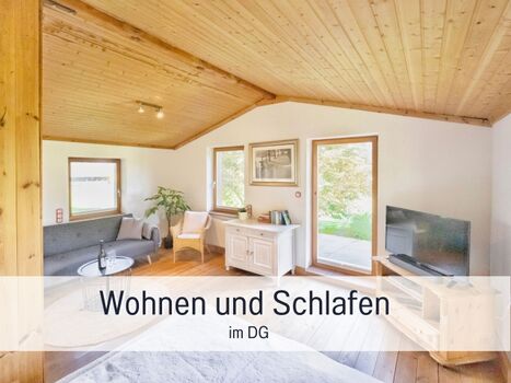 Wohn- und Schlafbereich im Obergeschoss