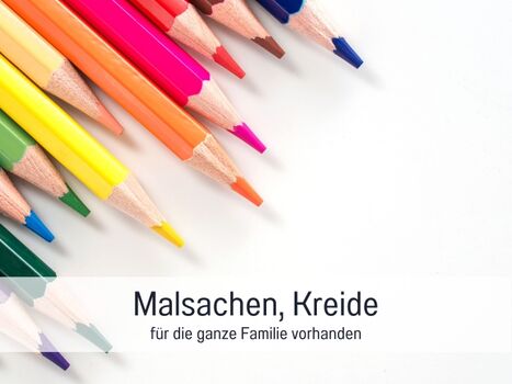 Es sind auch Ausmalbücher da.