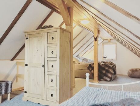 Schlafbereich im Obergeschoss