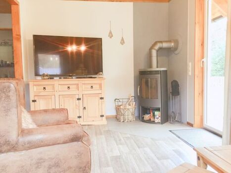 Wohnbereich mit Kaminofen