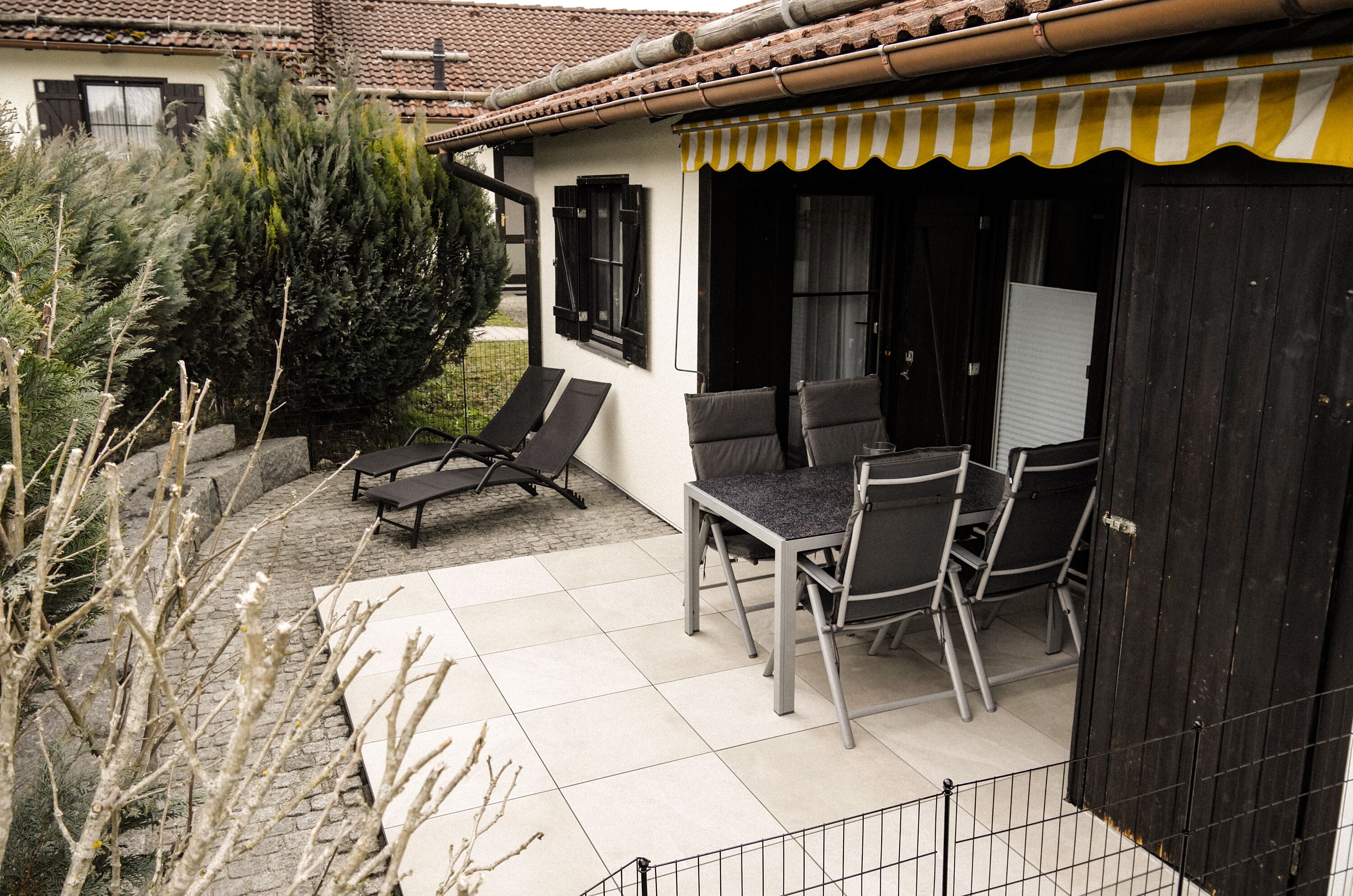 Umzäunte Terrasse