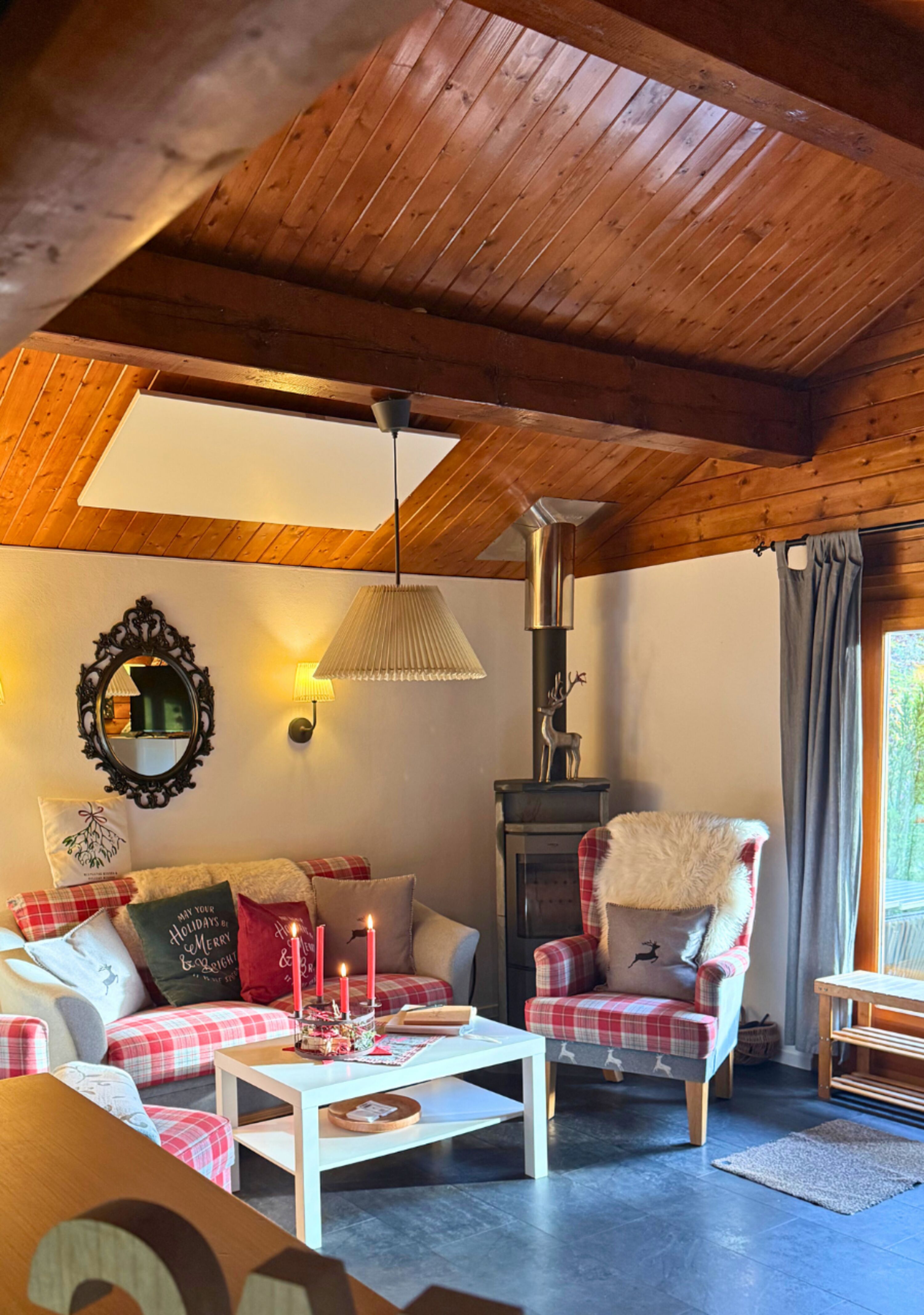 Wohnzimmer Blick Richtung Kamin