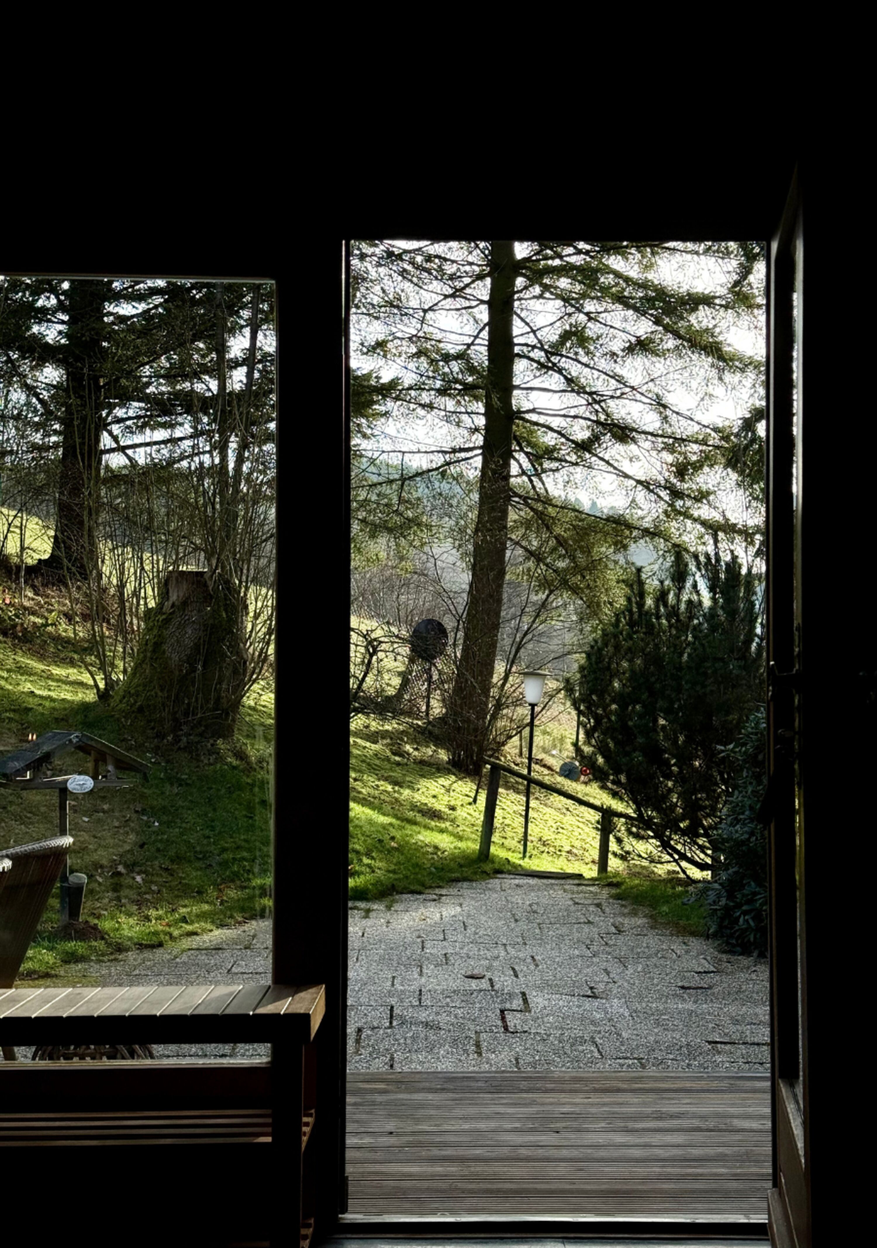 Blick auf die Terrasse