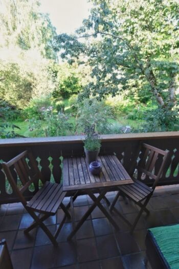 Balkon vorm Wohnzimmer
