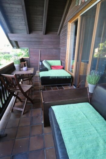 Balkon vorm Wohnzimmer