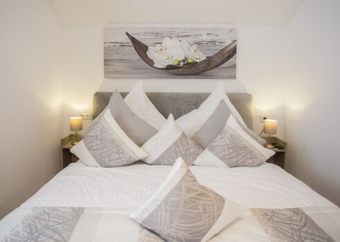 Schlafzimmer 2 mit Boxspringbetten