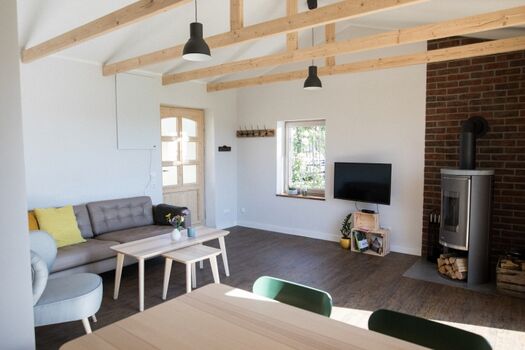 Wohnbereich mit Kamin