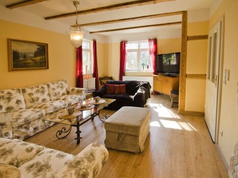 Das große, gemütliche Wohnzimmer