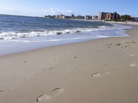 Die Stadt Wyk liegt dierekt am Meer